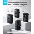 Anker Nano Travel Adapter, 5-Port Power Adapter with 1× 2-Pin AC, 2 USB A, 2 USB C for 20W, Smart Temperature Control, Works in 200+ Countries, not a Voltage Converter, Travel Essentials (1-Pack) - Black